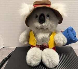 Dakin Koala Plush Stuffed Animal 1988 Southern Cross Imports Hat Outfit